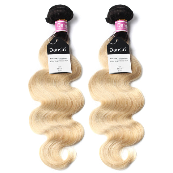 Luxury 10A 1B 613 Blonde Ombre Peruvian Body Wave Hair 2 Bundles
