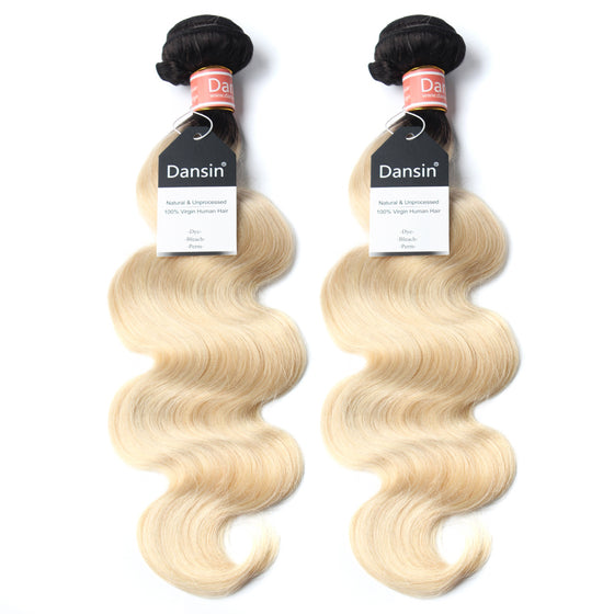 Luxury 10A 1B 613 Blonde Ombre Malaysian Body Wave Hair 2 Bundles