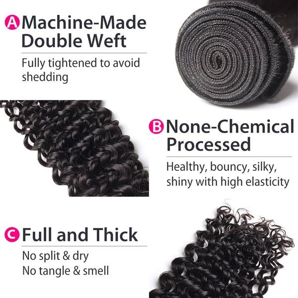 Luxury 10A Malaysian Curly Hair 2 Bundles Details