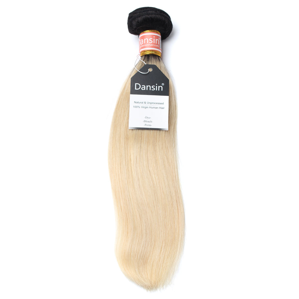Luxury 10A 1B 613 Blonde Ombre Malaysian Straight Hair 1 Bundle