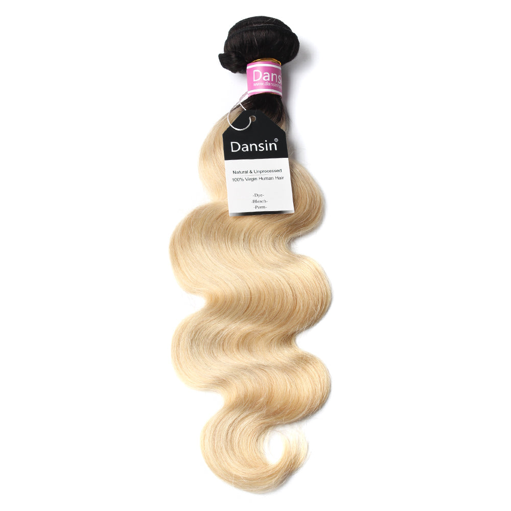 Luxury 10A 1B 613 Blonde Ombre Peruvian Body Wave Hair 1 Bundle