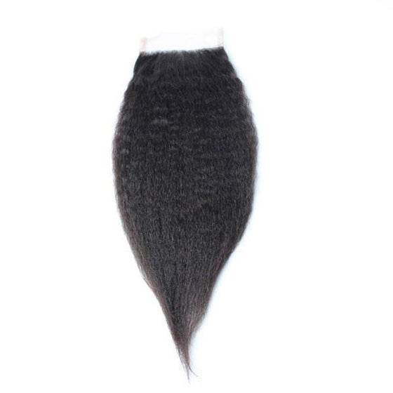 Luxury 10A Kinky Straight Lace Closure Transparent Lace & HD Lace