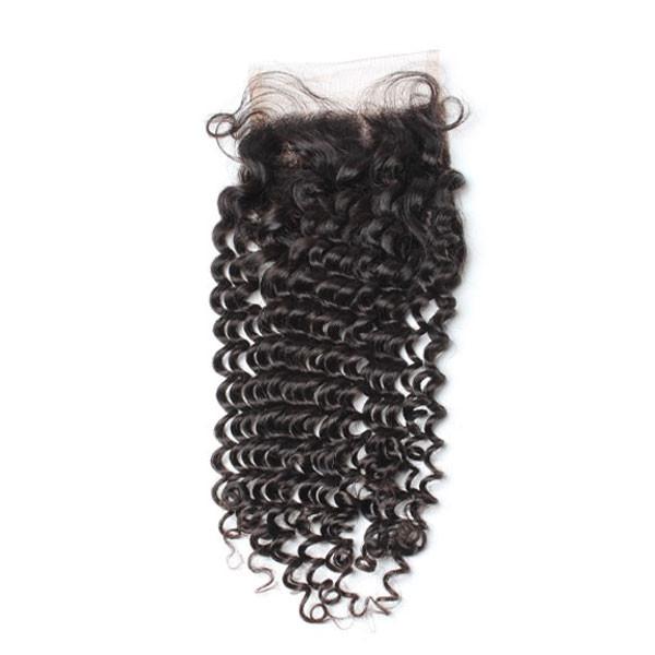 Luxury 10A Kinky Curly Lace Closure Transparent Lace & HD Lace