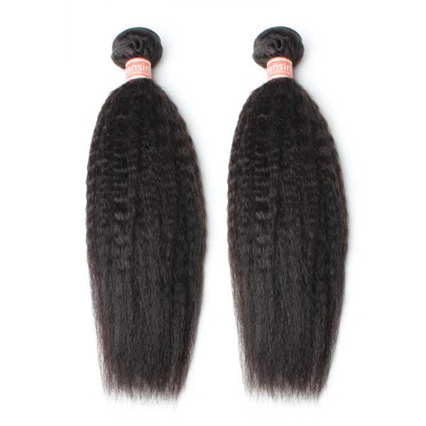 Malaysian Kinky Straight Hair 2 Bundles
