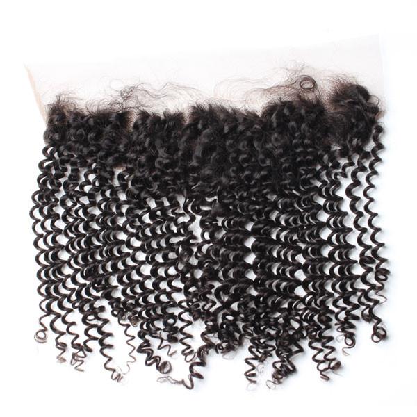 Luxury 10A Kinky Curly Lace Frontal Transparent Lace & HD Lace