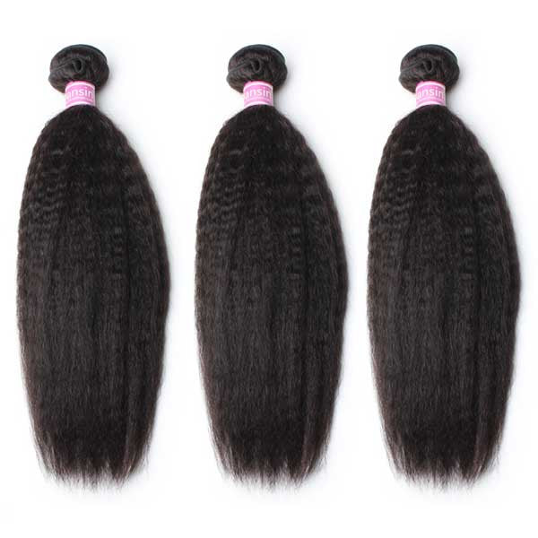 Luxury 10A Peruvian Kinky Straight Hair 3 Bundles