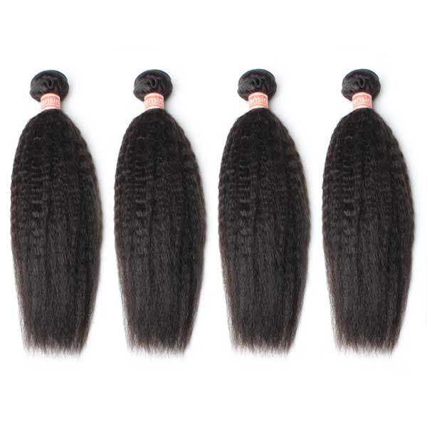 Malaysian Kinky Straight Hair 4 Bundles