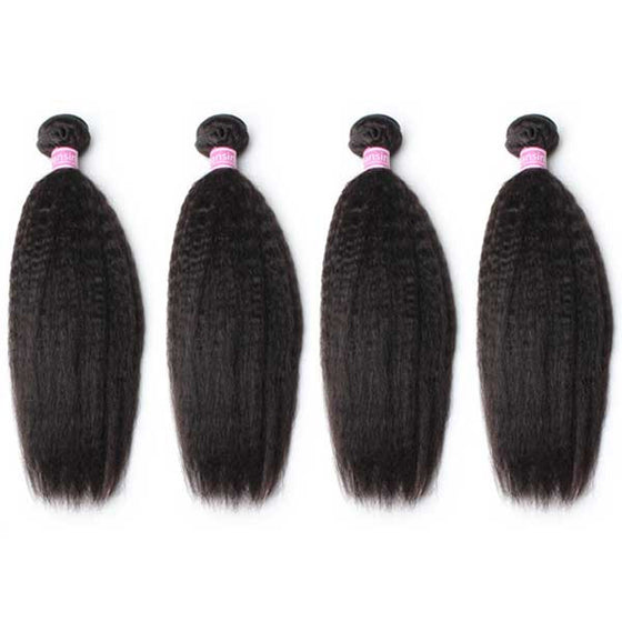 Luxury 10A Peruvian Kinky Straight Hair 4 Bundles