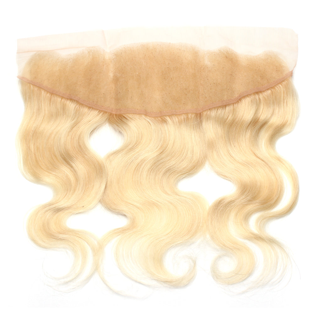 Luxury 10A 613 Blonde Body Wave Lace Frontal Black