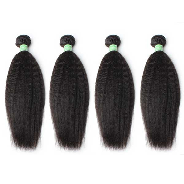 Brazilian Kinky Straight Hair 4 Bundles