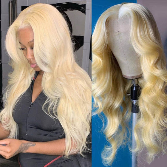 Luxury 613 Blonde Human Hair 13×6 Lace Frontal Wigs