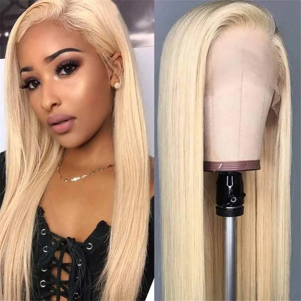 Luxury 613 Blonde Human Hair 4 4 Closure Wigs Dansin Hair