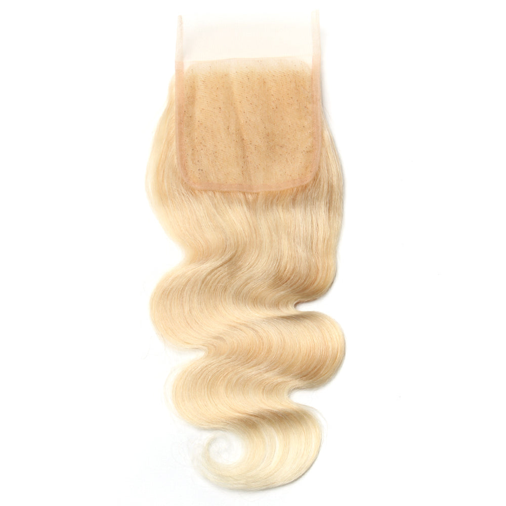 Luxury 10A 613 Blonde Body Wave Lace Closure Back