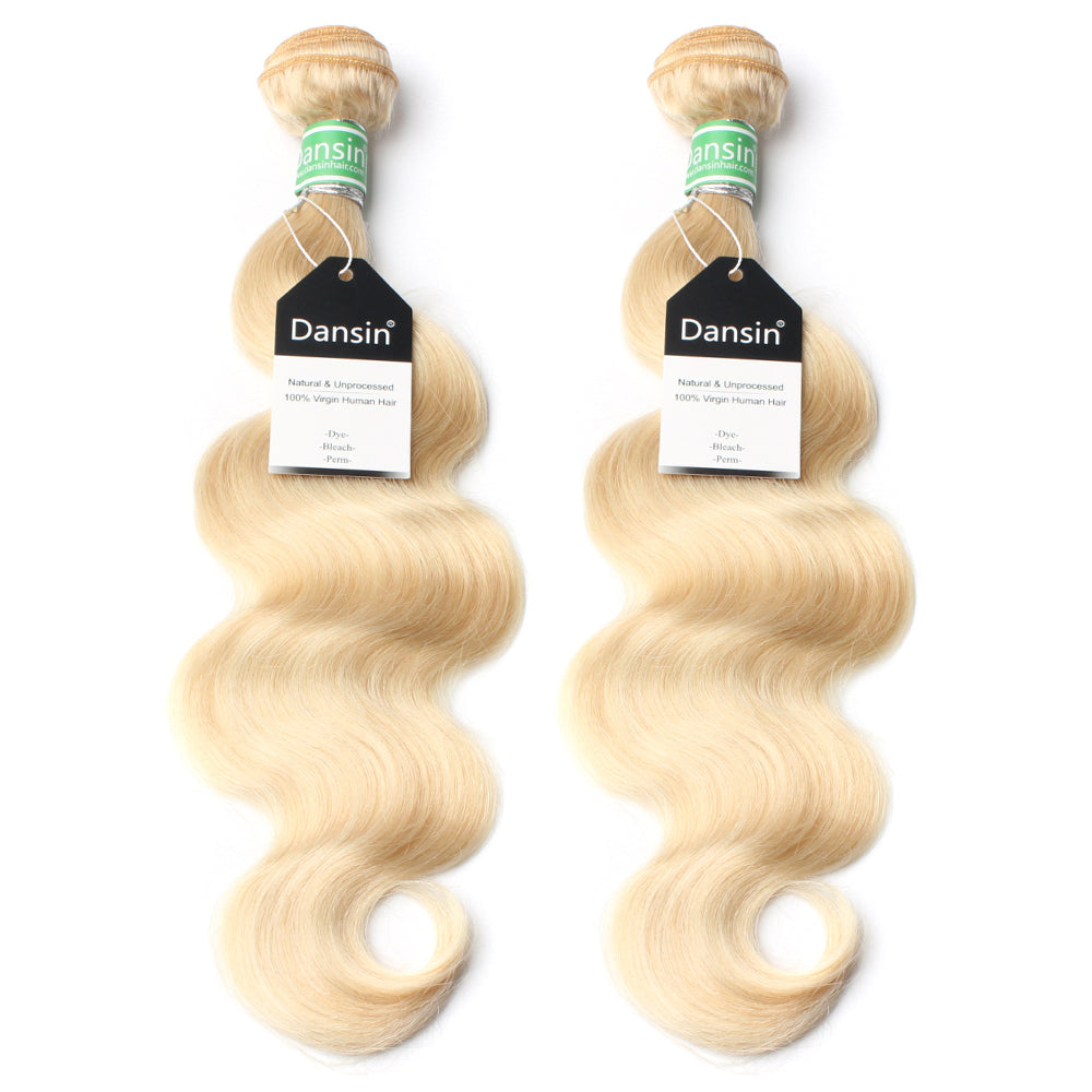 Luxury 10A 613 Blonde Brazilian Body Wave Hair 2 Bundles