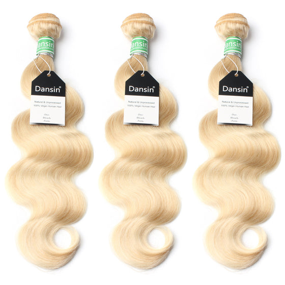 Luxury 10A 613 Blonde Brazilian Body Wave Hair 3 Bundles