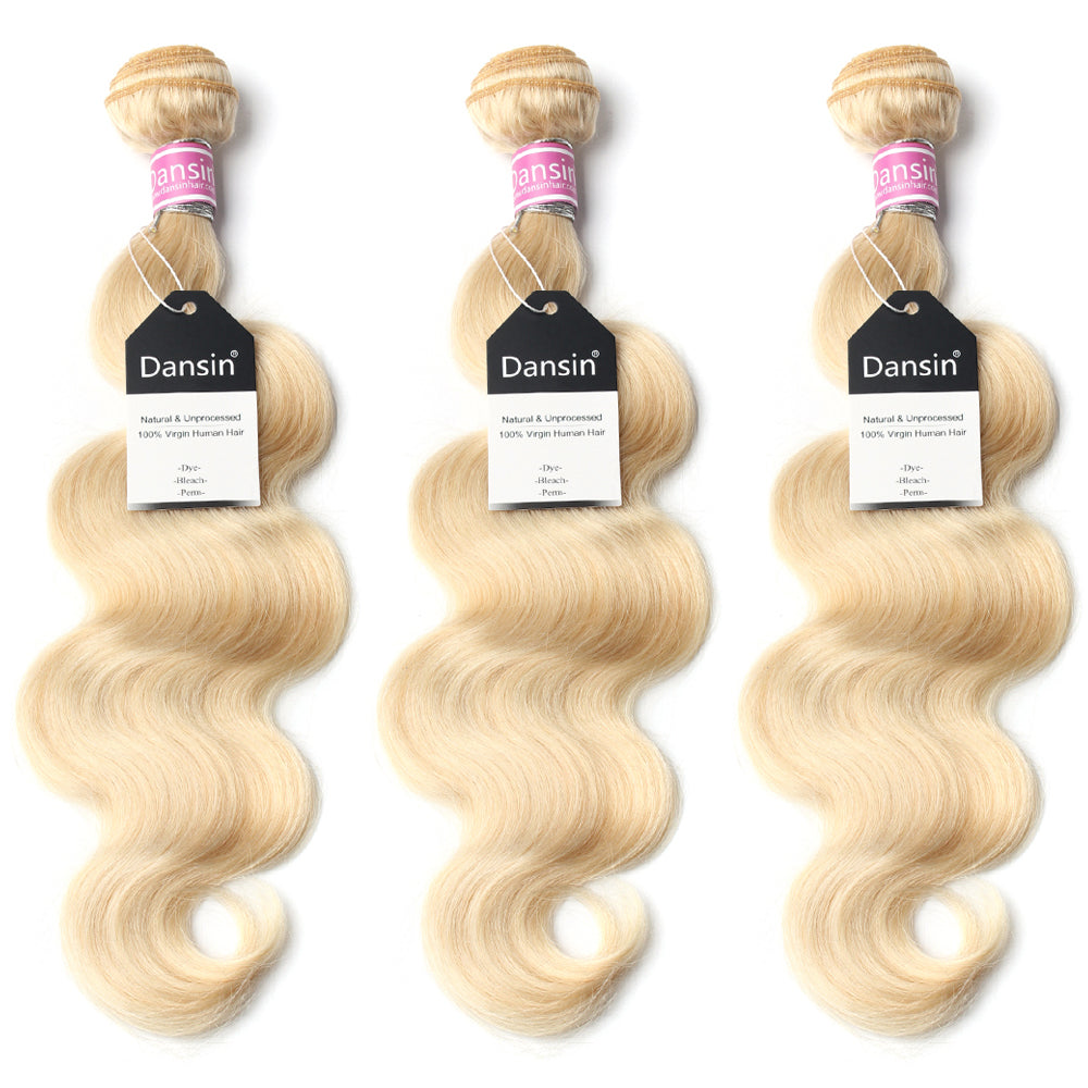 Luxury 10A 613 Blonde Peruvian Body Wave Hair 3 Bundles