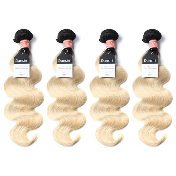 Luxury 10A 1B 613 Blonde Ombre Malaysian Body Wave Hair 4 Bundles