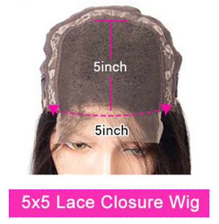 Luxury Human Hair 5×5 Closure Wigs Transparent Lace & HD Lace