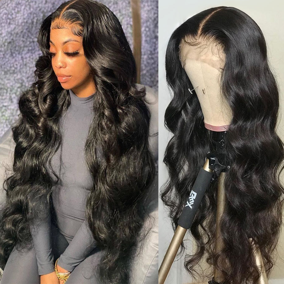 Special Customized Luxury Human Hair 13×4 Lace Front Wigs Transparent Lace & HD Lace
